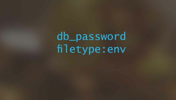 db_password filetype:env
