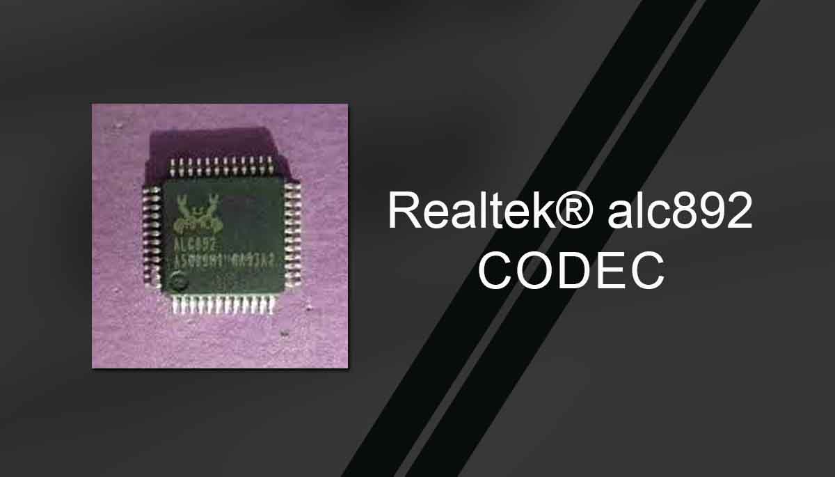 realtek® alc892 codec